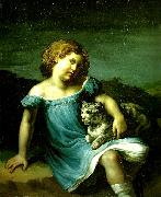 Theodore   Gericault louise vernet enfant oil on canvas